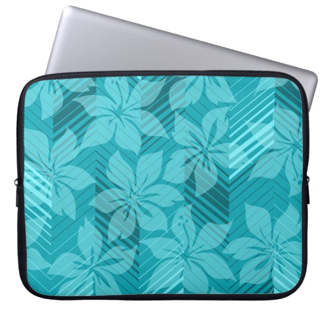 Wetpak Noordshore Hawaiian Hibiscus Neopree Laptop Sleeve (Voorkant)