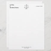 WETSBUREAUS | Elegant Classy Briefhoofd Sjabloon (Voorkant / Achterkant)