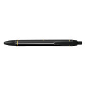 Wetschaal & Monogram op Zwarte Achtergrond Inkt Pen (Achterkant)