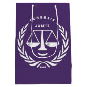 Wetschool-Afstudeerder Medium Cadeauzakje (Achterkant)