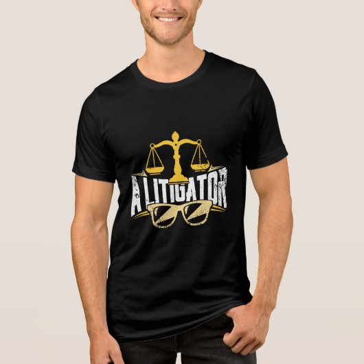 Wetschool Afstuderen advocaat-generaal Tri-Blend Shirt (Voorkant)
