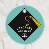 Wetschool-Afstuderen Bedankjes Labels (Voorkant)