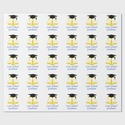 Wetschool Afstuderen Cadeaupapier (Vlak)