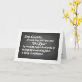 Wetschool Afstuderen, dochter, Humor Kaart (Gele Bloem)