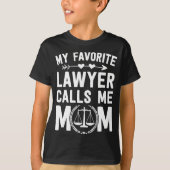 Wetschool Afstuderen Favoriet Lawyer Mam Moeder T-shirt (Voorkant)