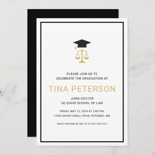 Wetschool-Afstuderen Kaart (Voorkant / Achterkant)