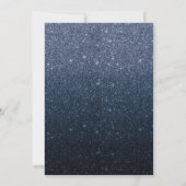 Wetschool Afstuderen moderne marine blauw glitter Kaart (Achterkant)
