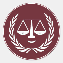 Wetschool-Afstuderen Ronde Sticker