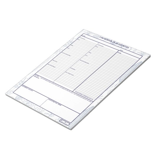 Wetschool in notitieboek notitieblok (Schuin)