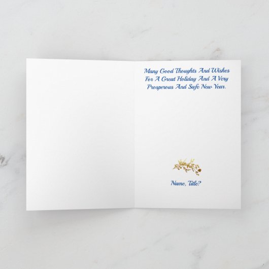 Wetshandhaving Badge Icon Christmas Kaart (Binnen)