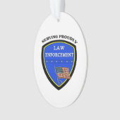 Wetshandhaving Christmas Police Ornament (voorkant)