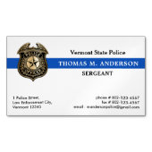 Wetshandhaving Custom Logo Badge Police Officer Magnetisch Visitekaartje (Voorkant)