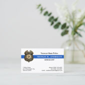 Wetshandhaving Custom Logo Badge Police Officer Visitekaartje (Staand voorkant)