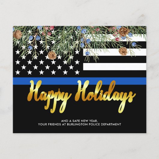 Wetshandhaving Kaart kerst begrotingspolitiek (Voorkant)