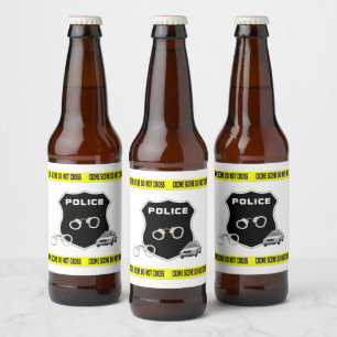 Wetshandhaving op het gebied van criminaliteit  bier etiket