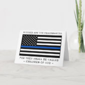 Wetshandhaving politie Afstuderen Gefeliciteerd Kaart (Voorkant)