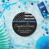 Wetshandhaving politiefunctionaris papieren bordje (Feest)