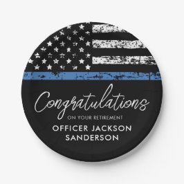 Wetshandhaving politiefunctionaris papieren bordje