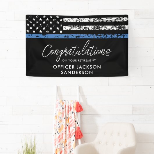 Wetshandhaving politiefunctionaris spandoek (Insitu)