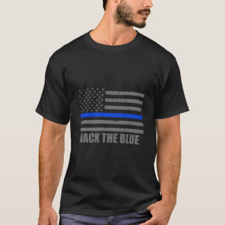 Wetshandhaving Steun Het Blauwe T-shirt