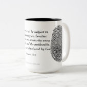 Wetshandhaving Tweekleurige Koffiemok (Voorkant rechts)