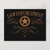 Wetshandhaving Western Briefkaart (Voorkant)