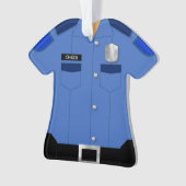 Wetshandhavingsblauw Uniform beroep Ornament (voorkant)