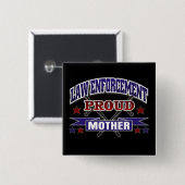 Wetshandhavingsmoedermaatschappij Vierkante Button 5,1 Cm (Voorkant /achterkant)