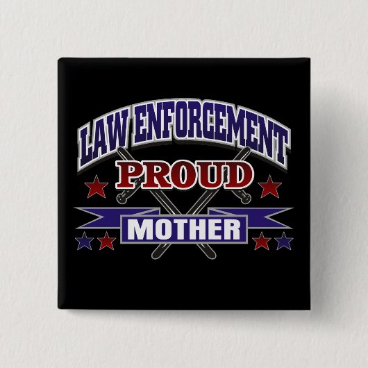Wetshandhavingsmoedermaatschappij Vierkante Button 5,1 Cm (Voorkant)