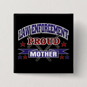 Wetshandhavingsmoedermaatschappij Vierkante Button 5,1 Cm