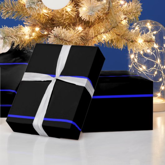 Wetshandhavingspolitie Thin Blue Line Cadeaupapier (Feestdagen)