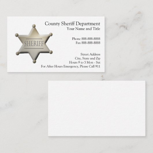 WetshandhavingsVisitekaartje Visitekaartje (Voorkant / Achterkant)