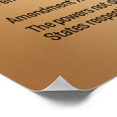 Wetsontwerp Amerikaanse grondwet Poster (Hoek)