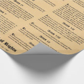 Wetsontwerp voor de grondwet van de Verenigde Stat Cadeaupapier (Hoek)