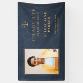 Wetsschool afstuderen goudafstuderen spandoek (Verticaal)