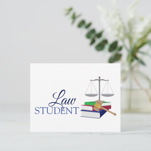 Wetsstudent Briefkaart (Staand voorkant)