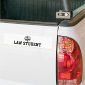 Wetsstudent Bumpersticker (Op Truck)
