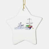 Wetsstudent Keramisch Ornament (Links)