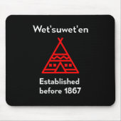 Wetsuabiled voor 1867 Silhouette Dark Muismat (Voorkant)