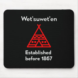 Wetsuabiled voor 1867 Silhouette Dark Muismat