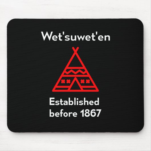 Wetsuabiled voor 1867 Silhouette Dark Muismat (Voorkant)