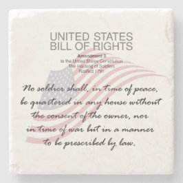 Wetsvoorstel van de Verenigde Staten. Derde amende Stenen Onderzetter