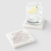 Wetsvoorstel van de Verenigde Staten. Eerste amend Stenen Onderzetter (Zijkant)