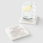 Wetsvoorstel van de Verenigde Staten. Tweede amend Stenen Onderzetter (Zijkant)