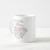 Wetsvoorstel van de Verenigde Staten. Vierde amend Koffiemok (Voorkant links)