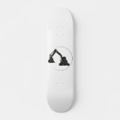Wettbewerbs-Skateboard mit Bagger-Grafik Persoonlijk Skateboard (Voorkant)