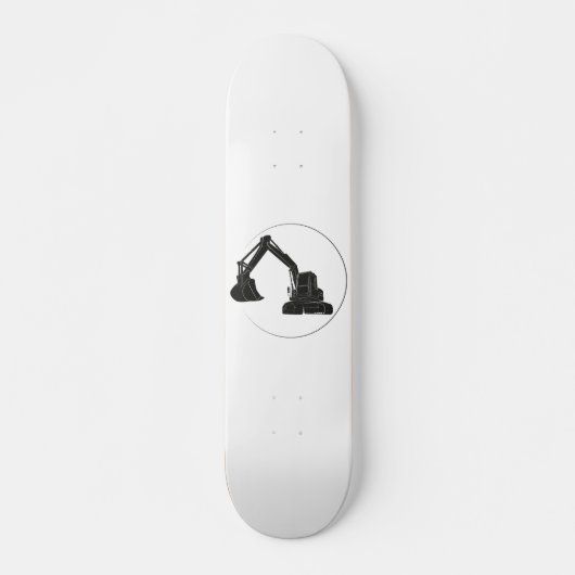 Wettbewerbs-Skateboard mit Bagger-Grafik Persoonlijk Skateboard (Voorkant)