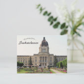 Wettelijk gebouw Saskatchewan Briefkaart (Staand voorkant)