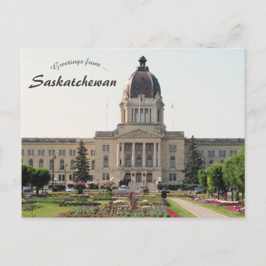 Wettelijk gebouw Saskatchewan Briefkaart (Voorkant)