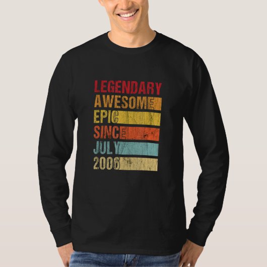  wettelijk Geweldige epic sinds juli 2006 Bir T-shirt (Voorkant)